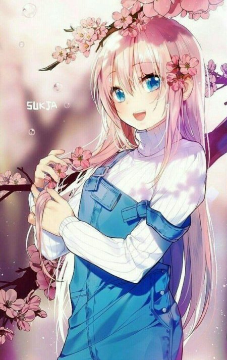 Красивая аниме девушка