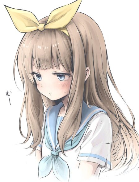 Милая аниме девушка