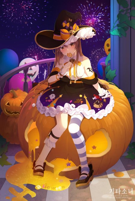 Хэллоуинская тыква аниме