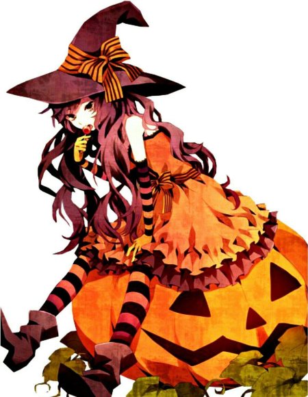 Костюм ведьмочки на хэллоуин аниме