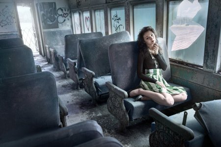 Фотосессия в трамвае