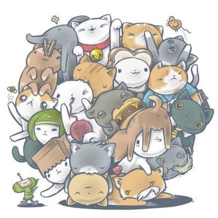 Много котов арт