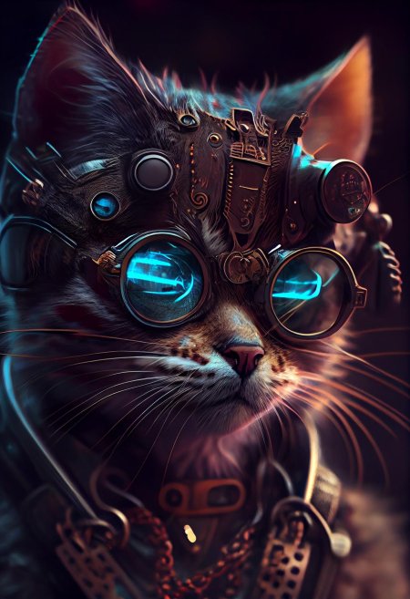 Киберпанк кот