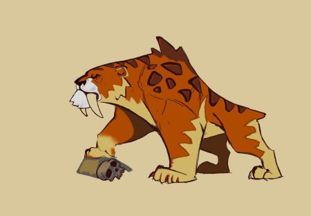 Смилодон саблезубый тигр оборотень