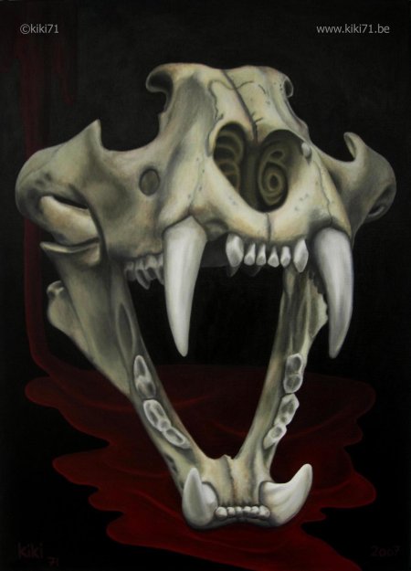 Саблезубый тигр череп