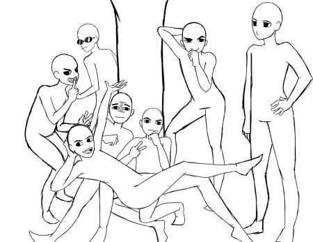 Поза для рисования