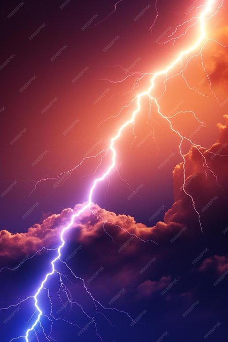 Фон молнии