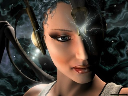 Лицо девушки фэнтези