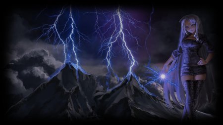 Элементаль молнии девушка