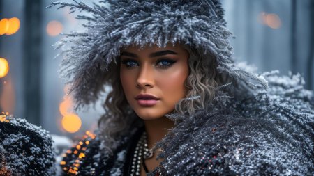 Женщина в мехах