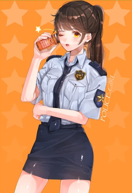 Аниме девушка полицейский