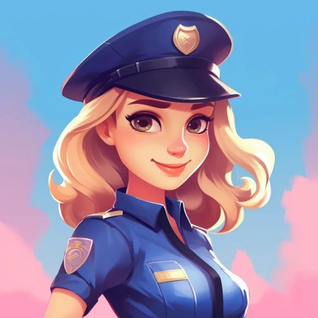 Девушка полицейская