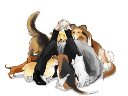 Собака аниме