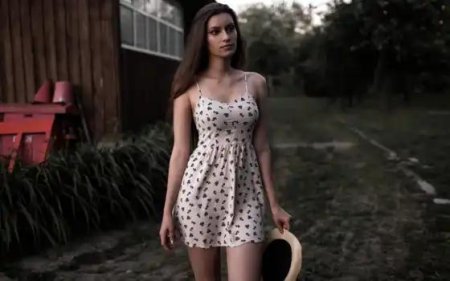 Девушка в платье летнем