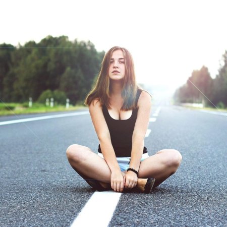 Фотосессия на дороге