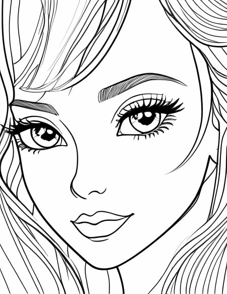 Лицо раскраска девушки