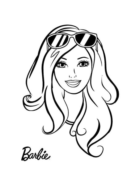 Раскраска барби
