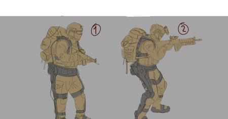 Боевой экзоскелет арт