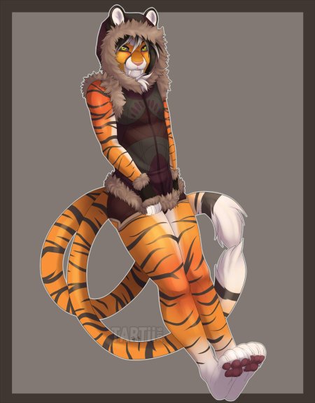 Фурри тигрица