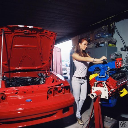 Фотосессия в автосервисе