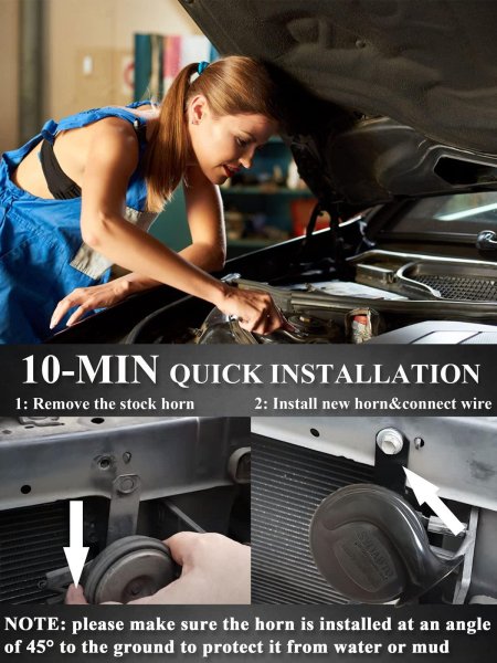 Девушка чинит машину