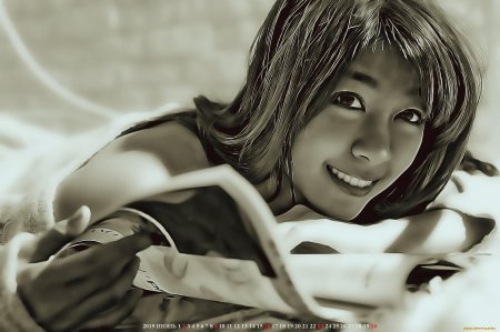 Лицо азиатки