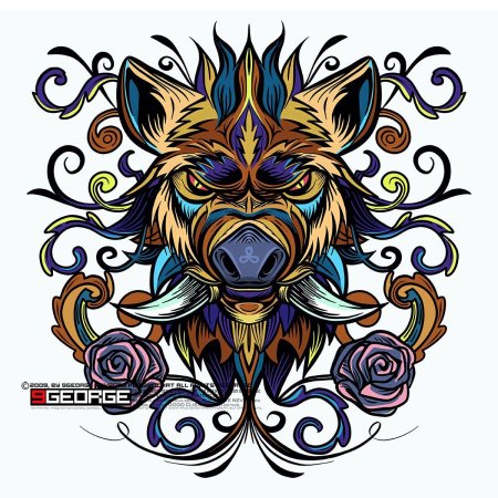 Тату кабана эскизы