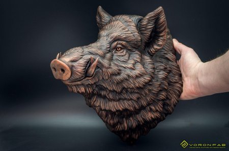 Голова кабана скульптура