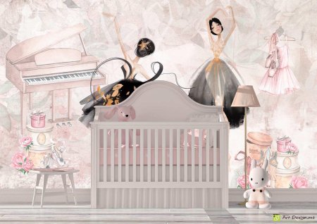 Обои с балеринами для детской