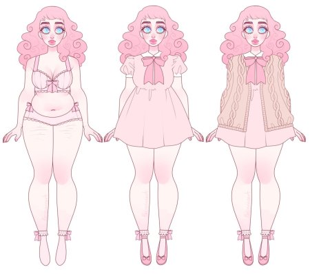 Референс пухлой девушки