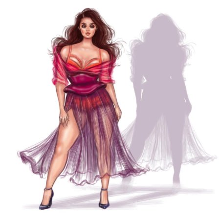 Красивые полные девушки арт