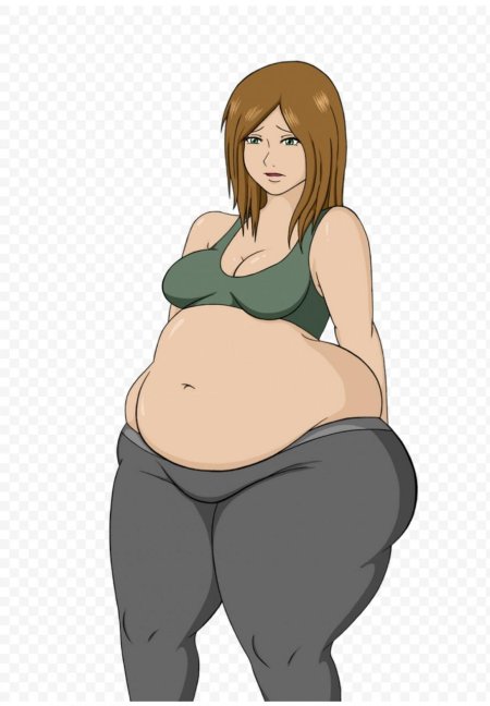 Толстая девушка аниме