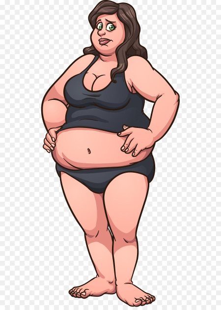 Толстая девушка