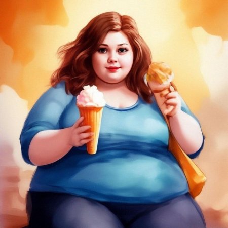 Толстая девушка