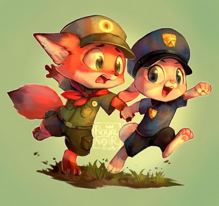 Зверополис ник и джуди в детстве