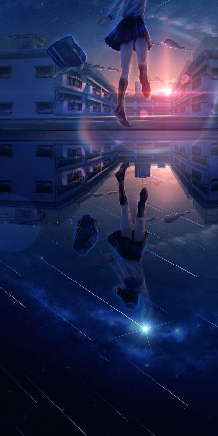 Аниме девушка космос