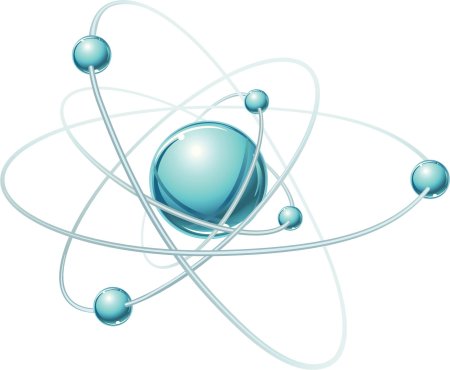 Атом на прозрачном фоне