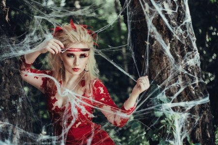 Фотосессия в паутине