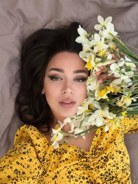 Фотосессия с нарциссами