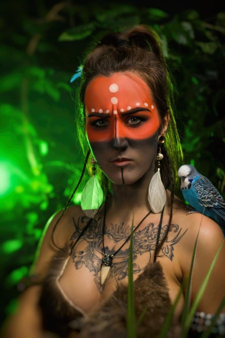 Лицо индейца