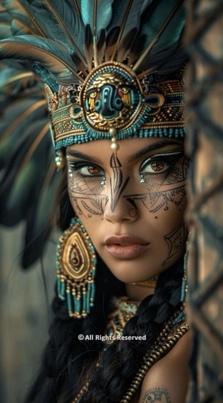 Девушка индеец