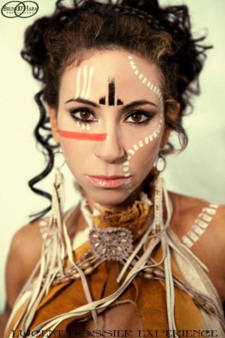 Индейцы макияж