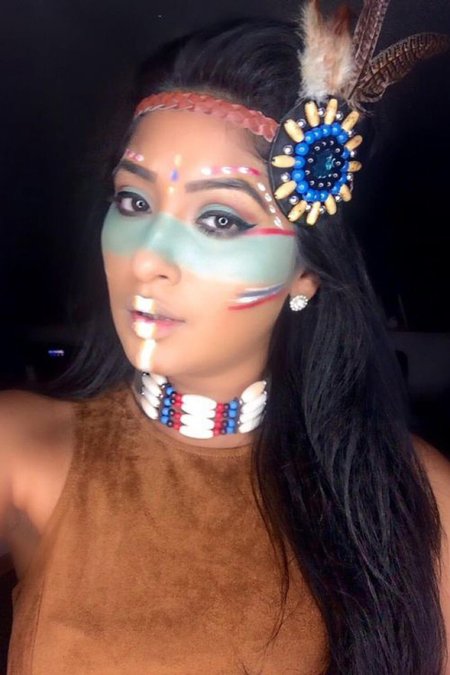 Макияж индейца