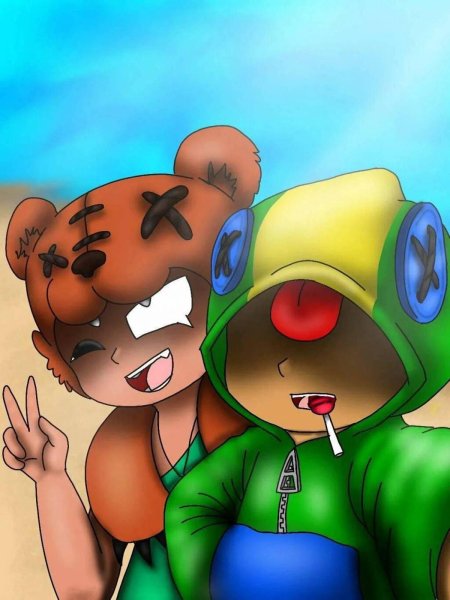 Brawl stars леон и сэнди нита