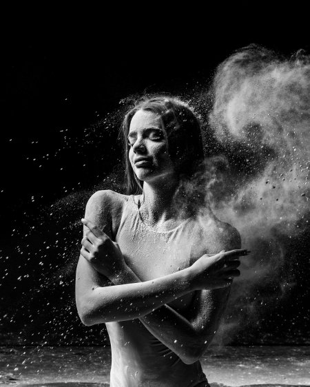 Фотосессия с мукой