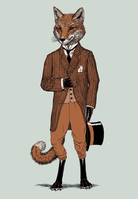 Лиса в костюме