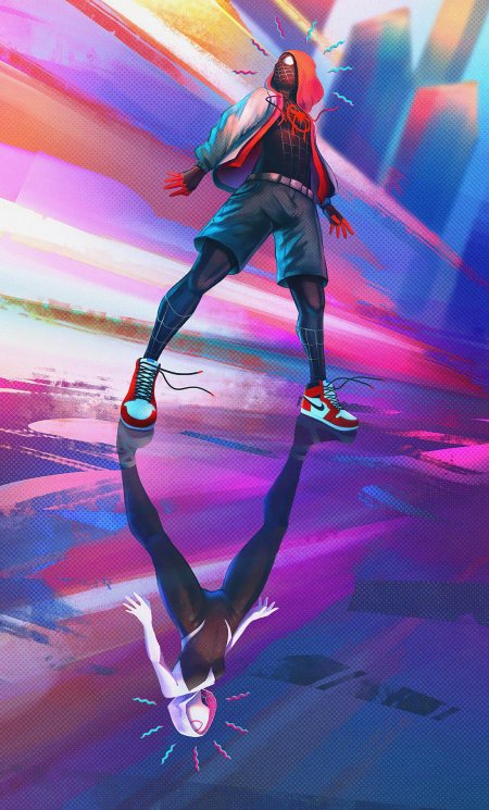 Майлз моралес человек паук через вселенную