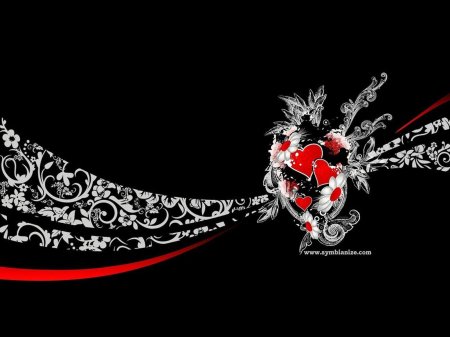 Черный фон с узорами