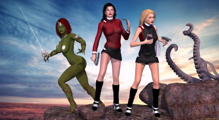 Девушки война 3д графика