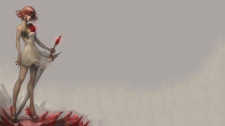 Фэнтези девушка с мечом